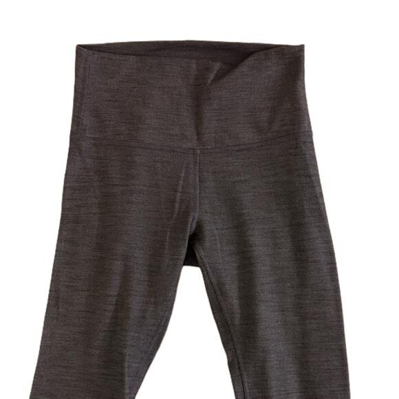 Lululemon Women's Charcoal Grey High-Waisted Athletic Yoga Leggings 22x24 - Picture 2 of 5